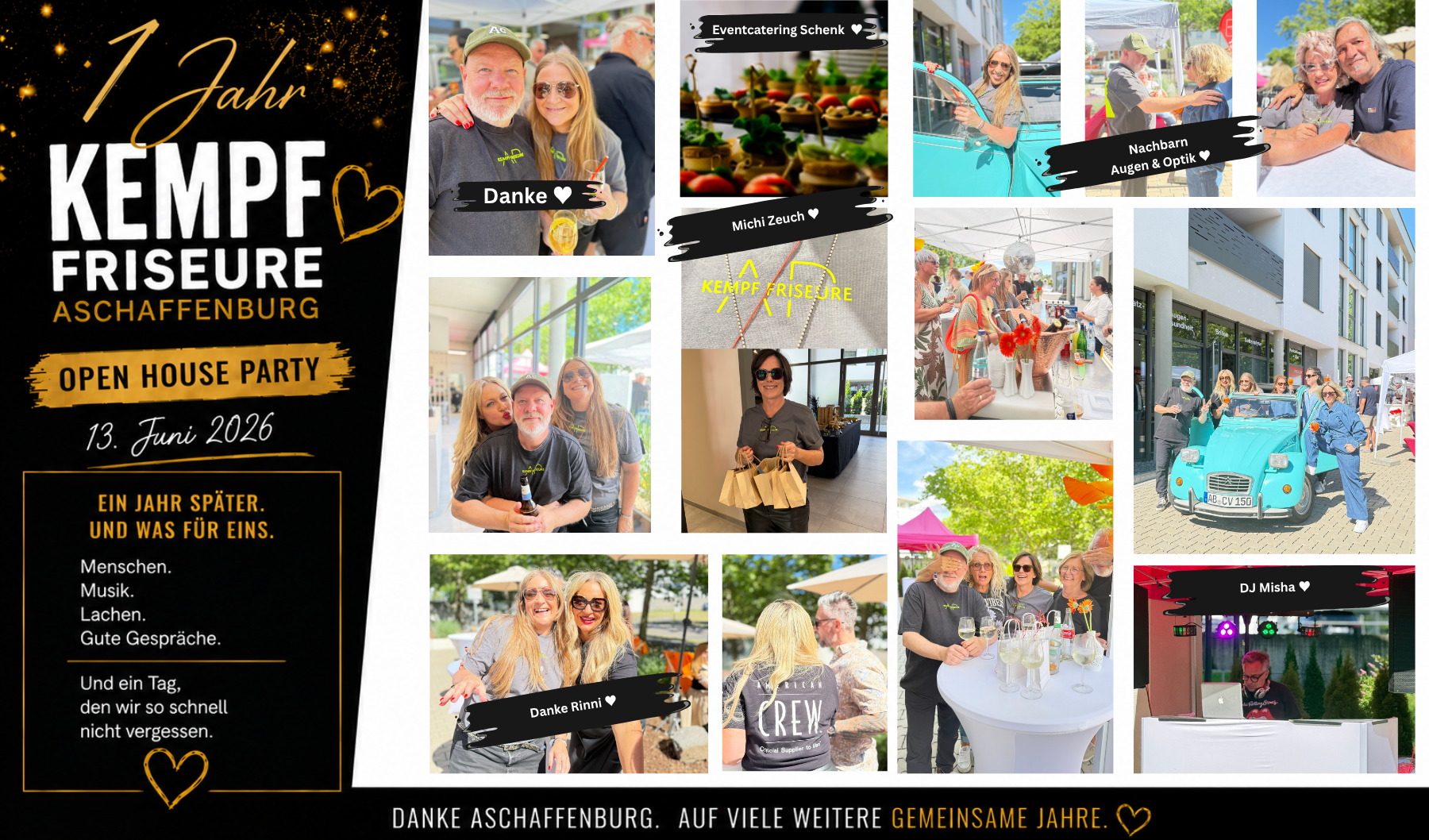 OPEN HOUSE Party - 1 Jahr Kempf Friseure Aschaffenburg
