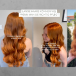 Blonde lange Haare nach Glossing, Pflege und ORGÆNIC Haircut bei Kempf Friseure Aschaffenburg